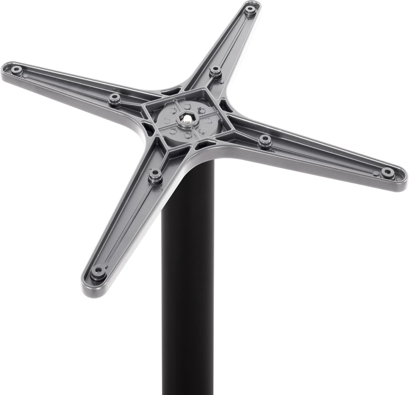 Aluminijasta osnova FH460.01 črna mat 66x66x73cm s križem 48x48cm