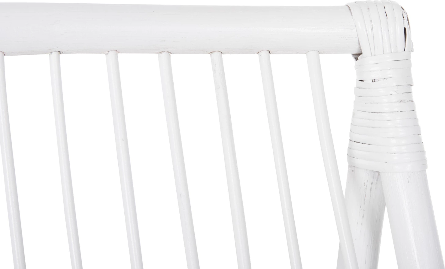 Naslanjač GRINN FH9815.03 iz ratana v beli barvi 56.5x73.5x79.5H cm