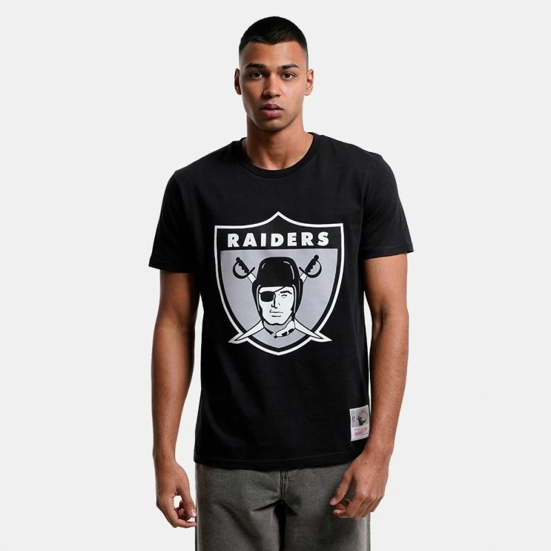 Majica za moške Mitchell & Ness NFL Team Logo Oakland Raiders, črna