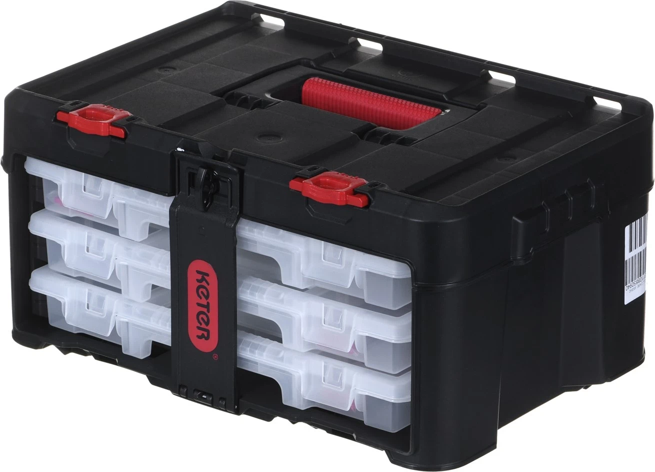 Kutinа za orodje Stack'N'Roll s 3 organizatorji, črna KETER