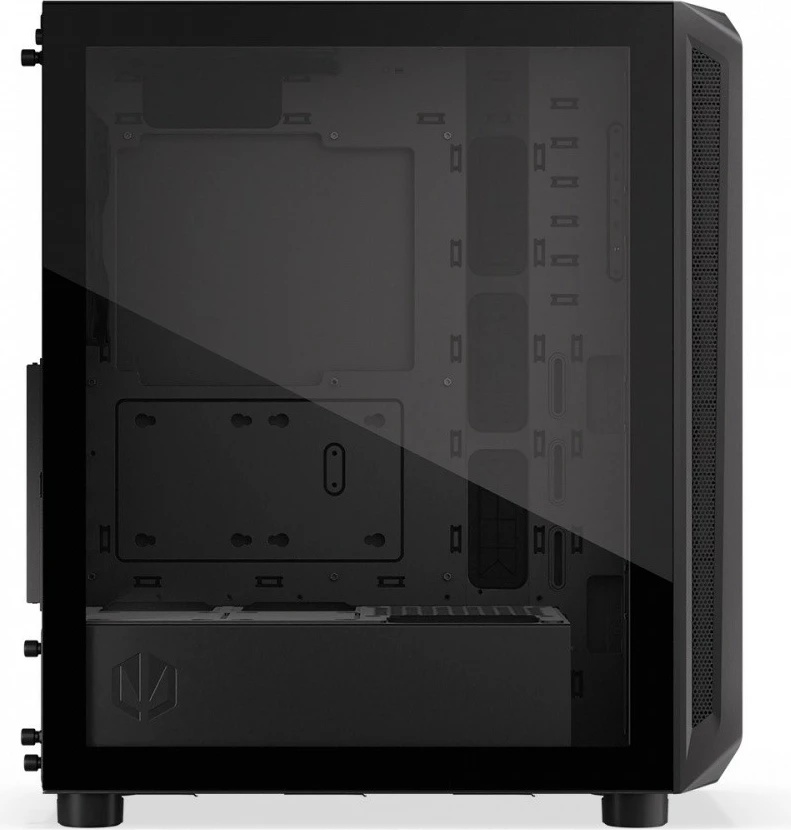 Midi tower ohišje z dobro zračno prepustnostjo, Endorfy Arx 500 Air EY2A010, ATX/Micro ATX/Mini ITX, 5 ventilatorjev, črno