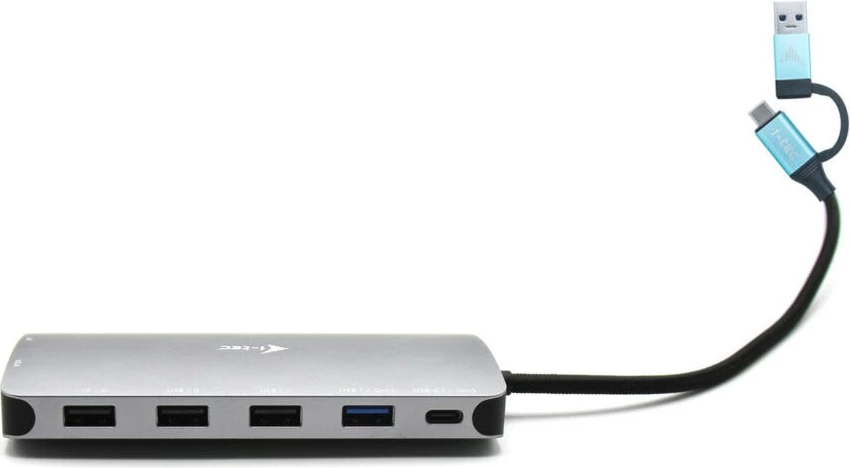 Docking postaja z 3 zasloni, 100W, i-Tec USB 3.0/USB-C/Thunderbolt, srebrna