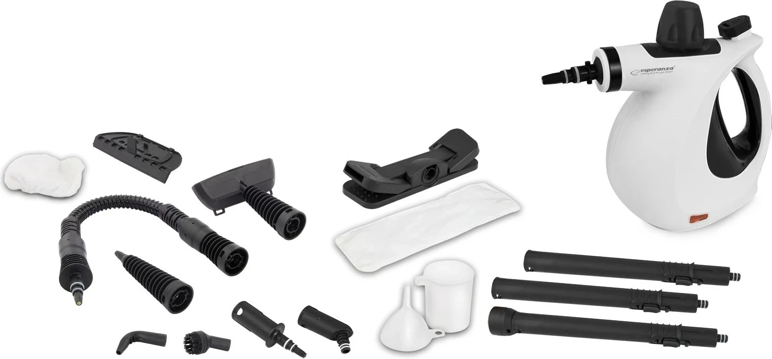 Prašnik na paro, 0,35 L, 900 W, bel - Esperanza EHS008