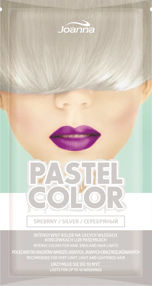 Pastelno srebrnilo za lase Joanna Pastel Color Silver, 35 g