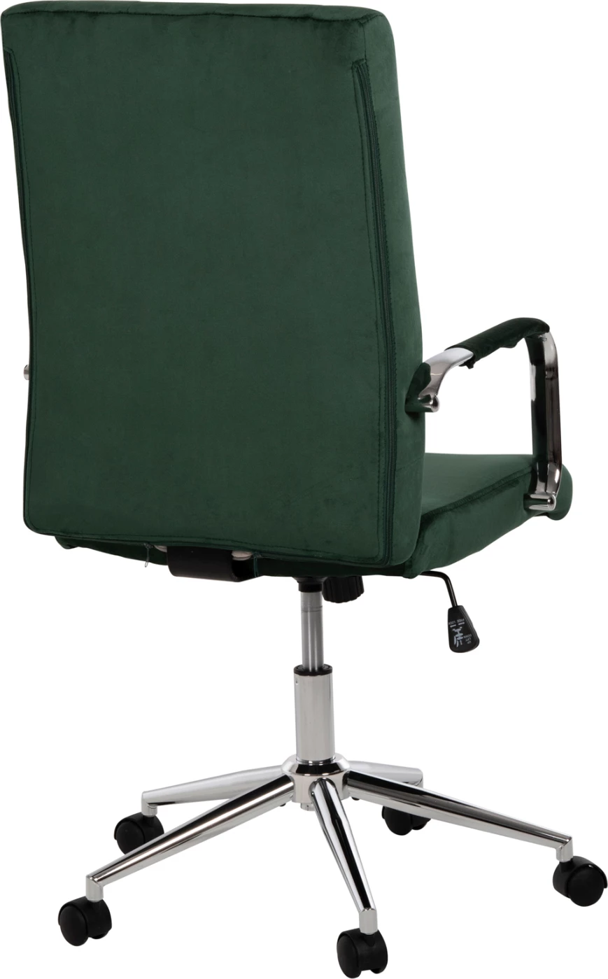 Pisarniški stol JOSEF FH1181.03 iz cipresno zelenega žameta-INOX podnožje 58x61x105-113H cm