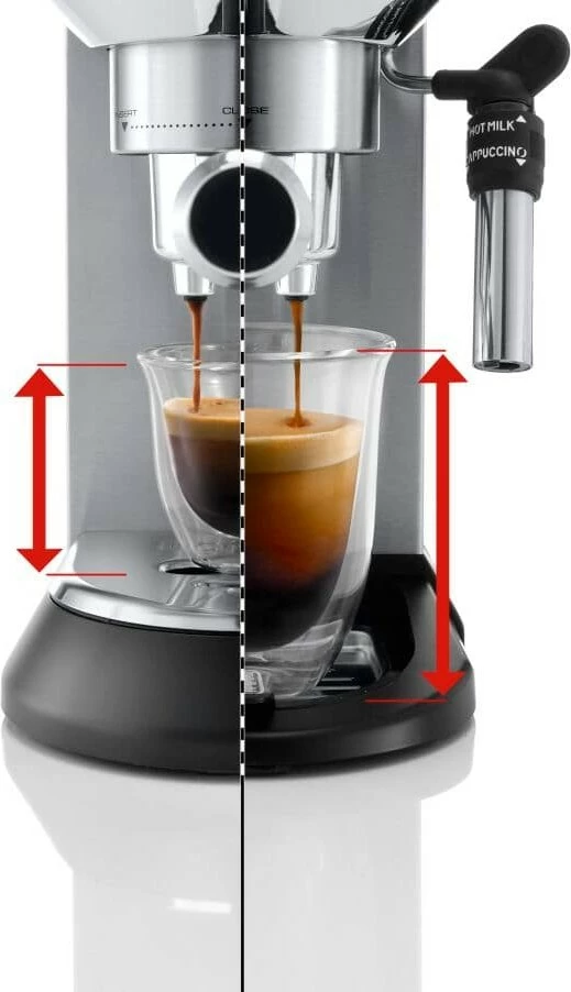 Aparat za espresso De’Longhi Dedica Style EC 685.M, 1,1 L, 1300 W, črn, metalik, srebrn
