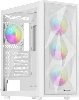 Računalniško ohišje Natec Genesis Diaxid 605 ARGB, Midi Tower, belo
