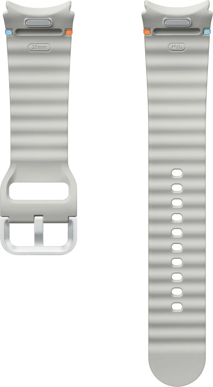 Športni pašček za Galaxy Watch 7, M/L, srebrn — Samsung Športni pašček za Galaxy Watch 7, M/L, srebrn — Samsung