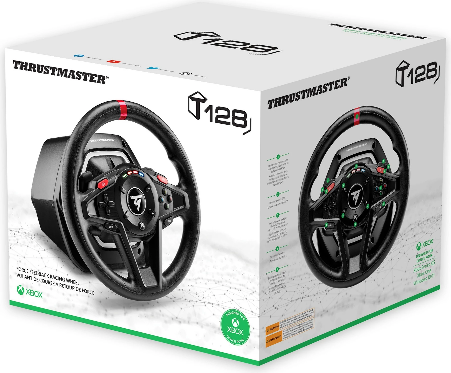 Volan in pedala Thrustmaster T128, PC, Xbox, 900°, črn