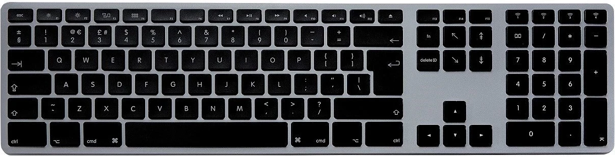 Brezžična tipkovnica Matias za Mac, črna