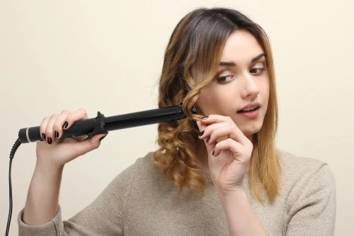 Kodralnik za lase, keramičen 25 mm, Adler AD 2115, 45 W, črn z zlatimi elementi