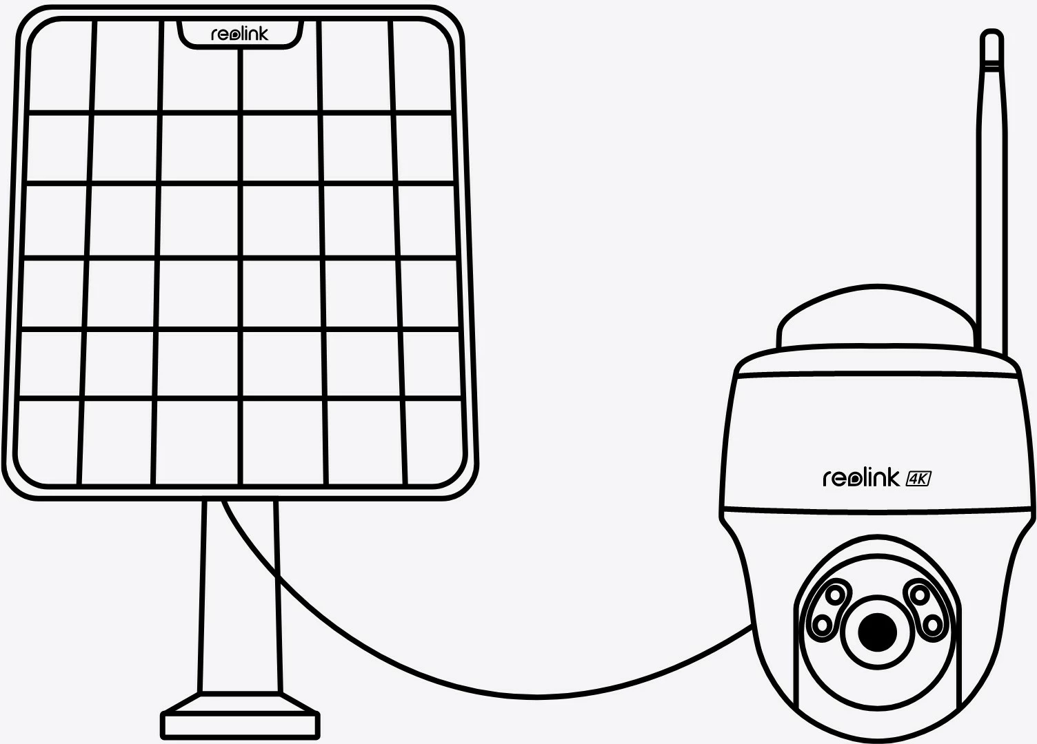 Vrtljiva varnostna kamera Reolink Argus Series B420, 3 MP, Wi‑Fi, bela