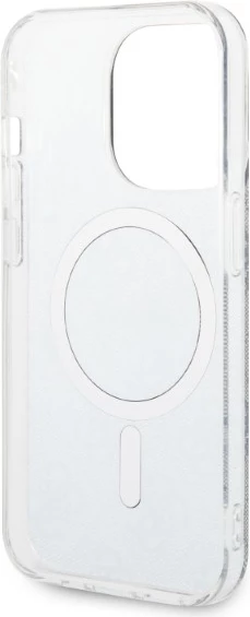 Ovitek za telefon in brezžični polnilec, Guess GUBPP14XH4EACSB, za iPhone 14 Pro Max 6,7", modra