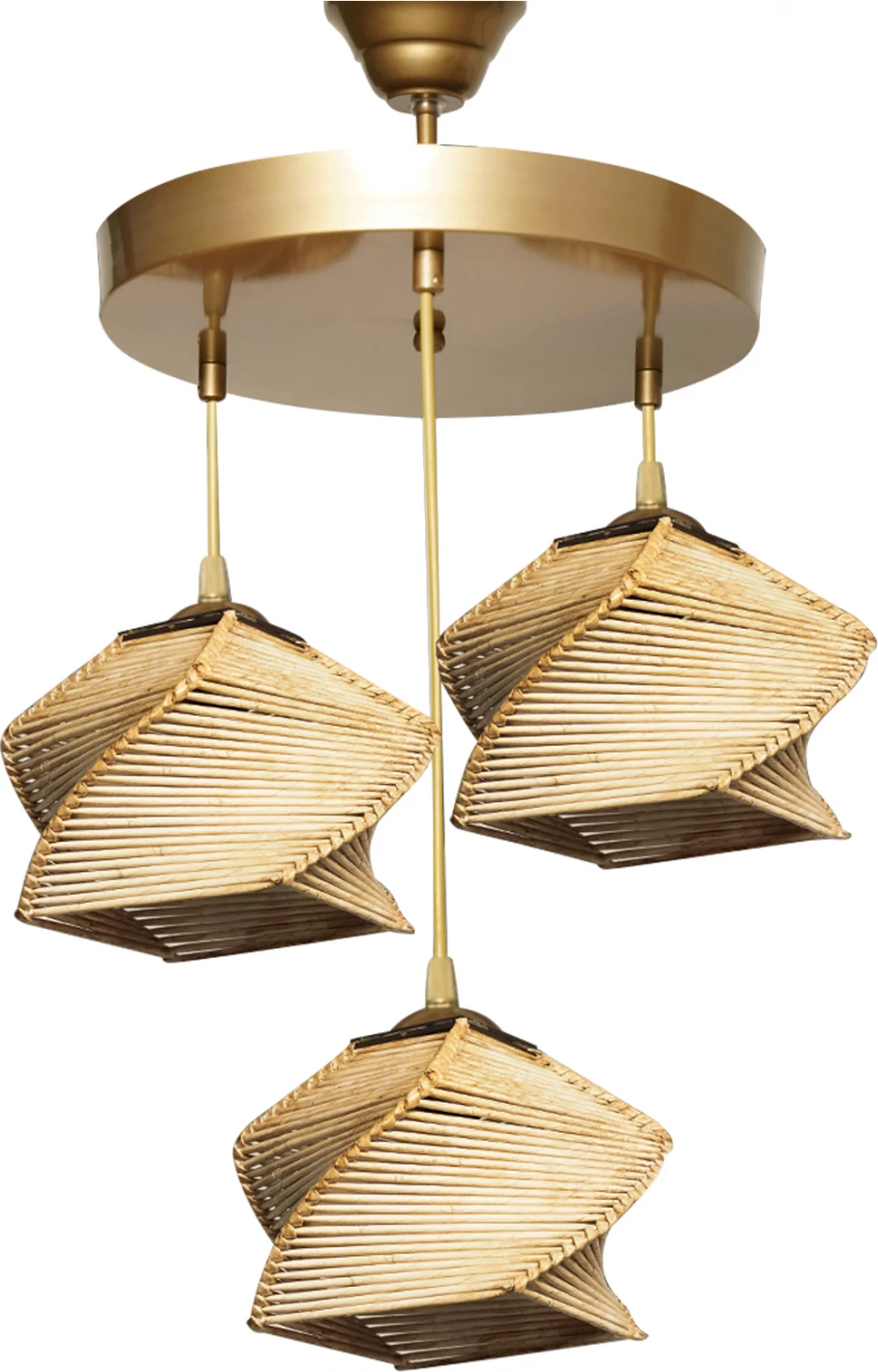 Notranja viseča svetilka v naravni barvi FH7493.02 35x35x85 cm