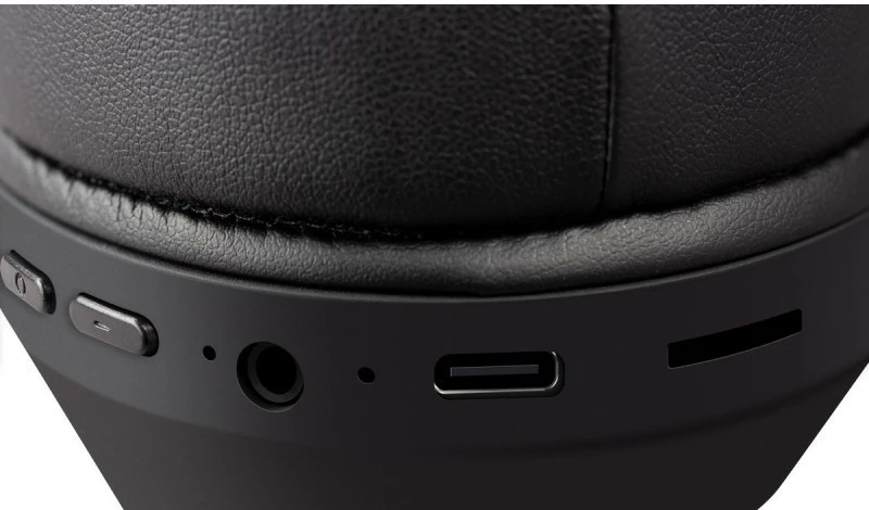 Brezžične slušalke čez uho, Bluetooth 5.3, z mikrofonom, črne Defender Freemotion B690