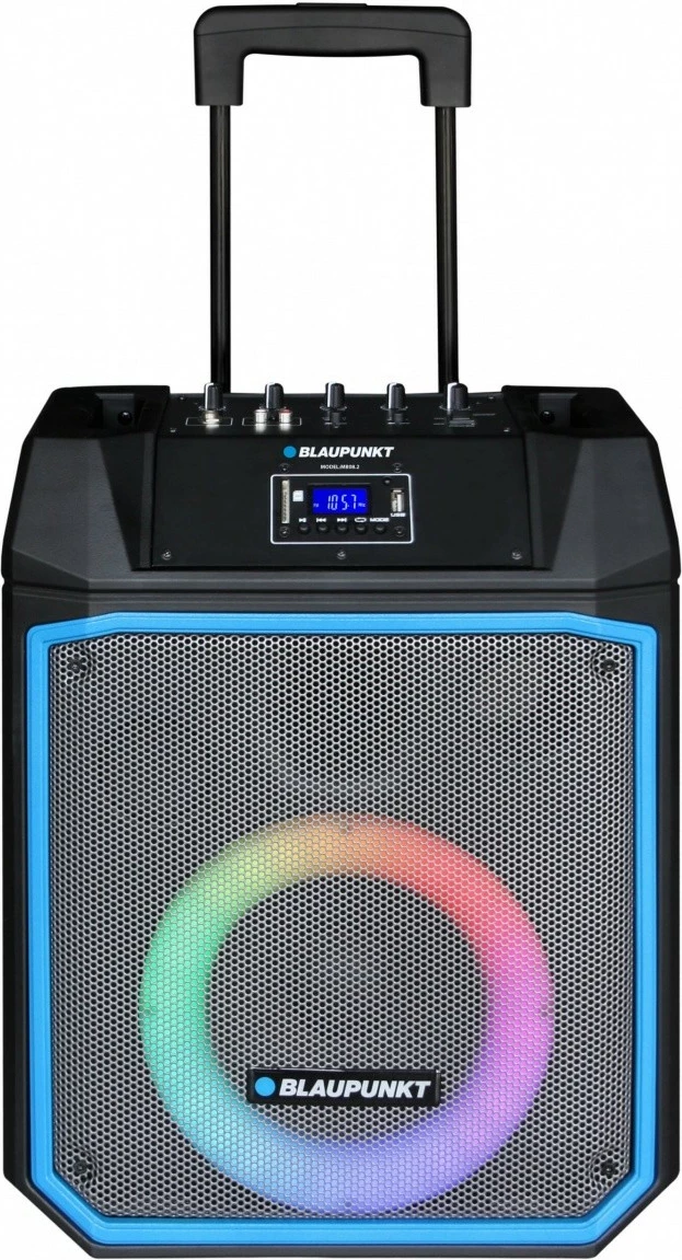 Zvočni sistem z Bluetooth, karaoke, LED, 600 W, črn, z mikrofonom Blaupunkt MB08.2