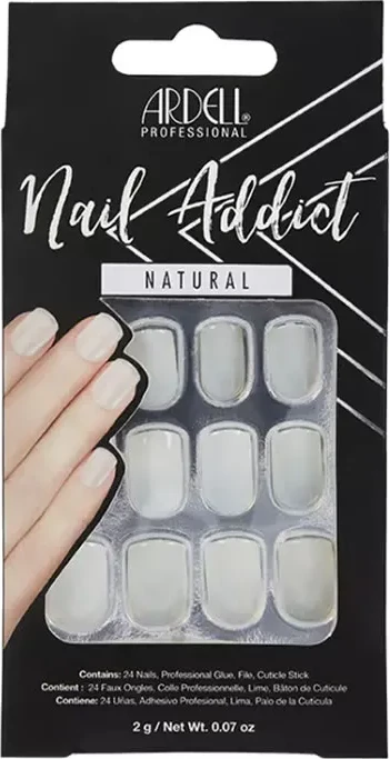 Umetni nohti Nail Addict Natural, Ardell, 24 kos