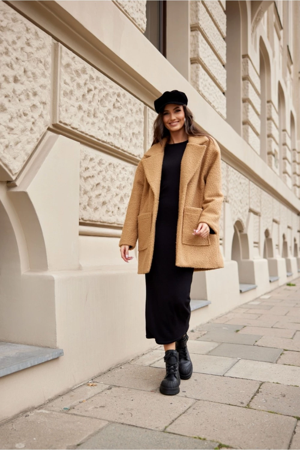 Dolga jakna, Roco Fashion 185283, rjava