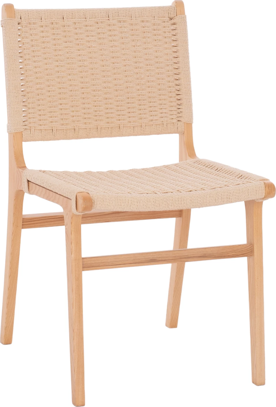 Stol iz kavčukovca z naravno pleteno vrvjo 50x60x87H