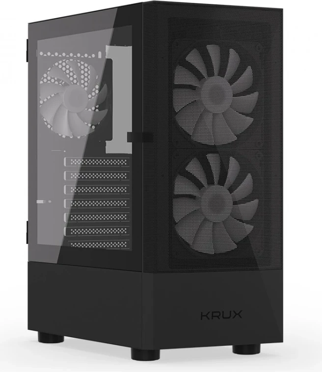 Kasetni računalniški ohišje Krux, črn