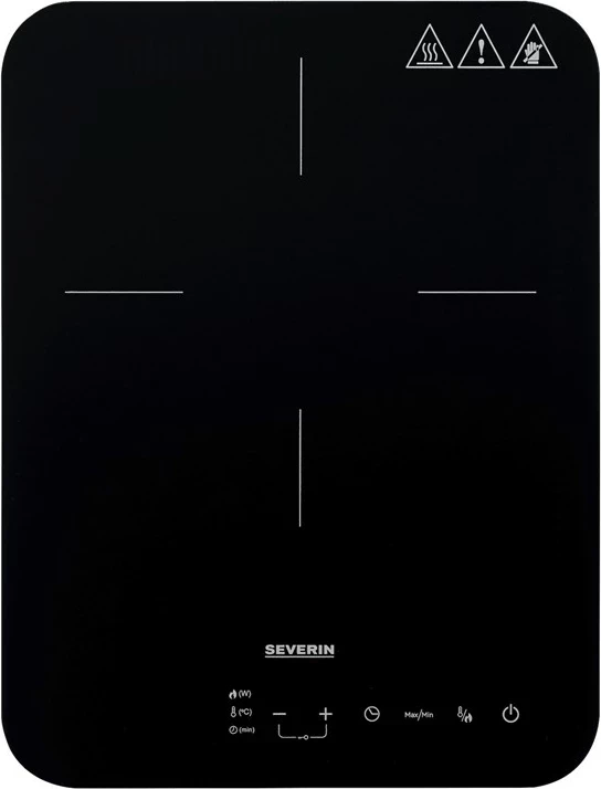 Indukcijska kuhalna plošča SEVERIN KP 1032, 2000 W, črna