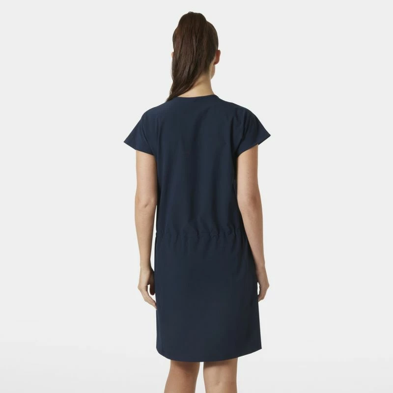 Poletna obleka Helly Hansen za ženske, temno modra