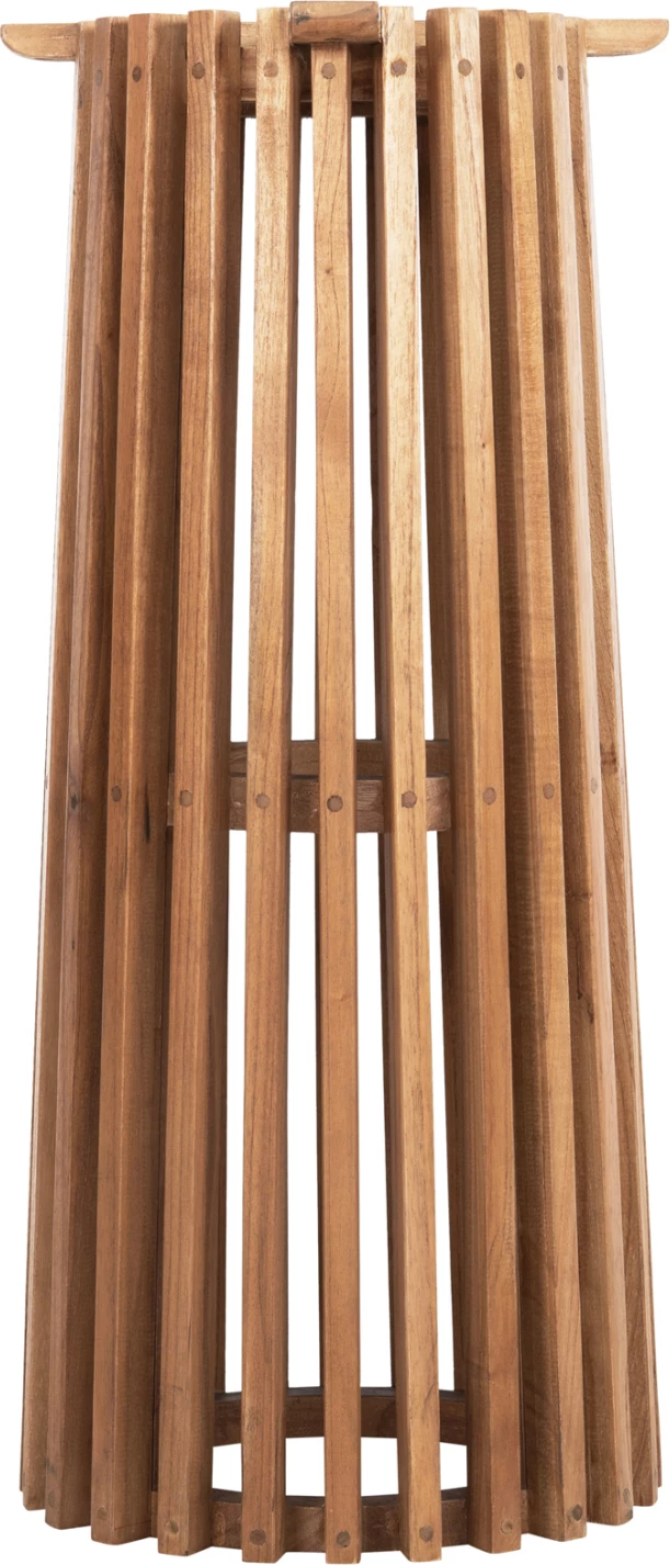 Okrogla osnova za barski stojalo FRANTZ FH9857.11 iz mindi lesa v naravni barvi Φ40x90Hcm