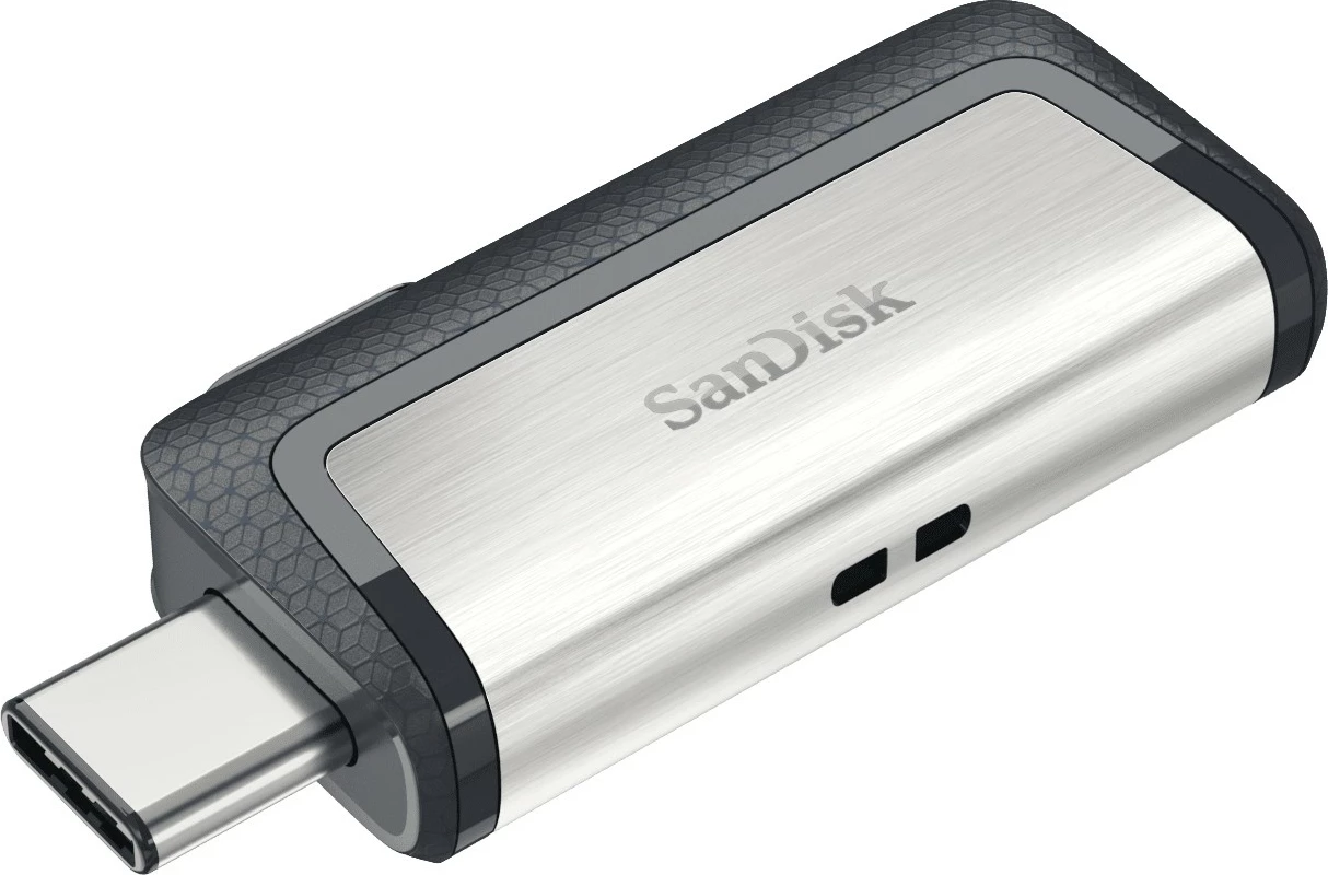 USB SanDisk Ultra Dual Drive, 256 GB, USB Type-A/Type-C, 3.2 Gen 1, sivo, srebrno USB SanDisk Ultra Dual Drive, 256 GB, USB Type-A/Type-C, 3.2 Gen 1, sivo, srebrno