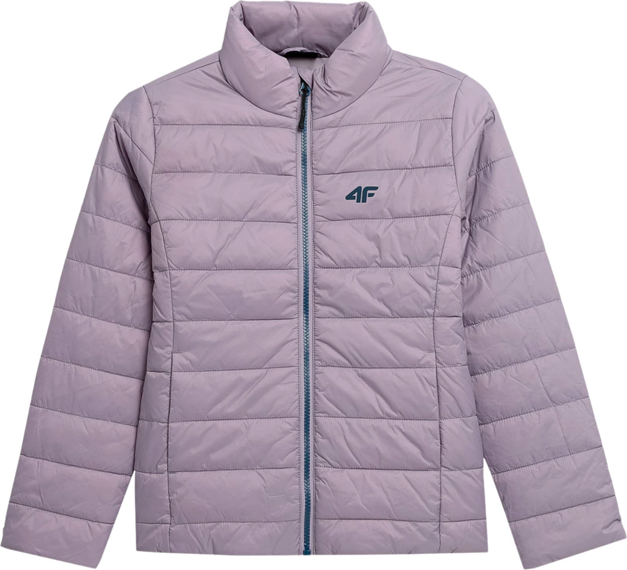 Prešita jakna za deklice, 4F, svetlo vijolična
