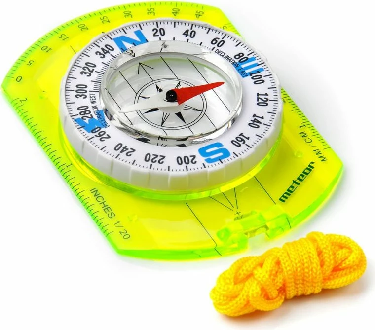 Busola z merilcem smeri, za moške, ženske in otroke - Meteor 71009