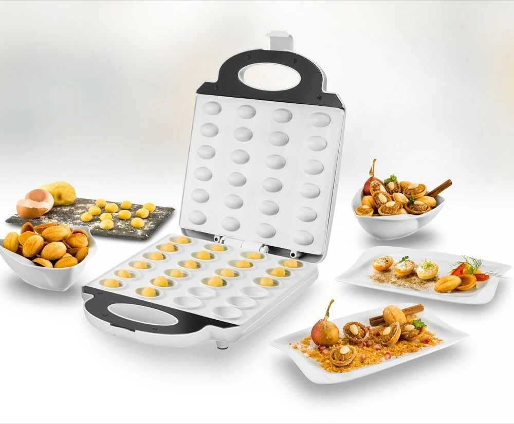 Aparat za vaflje Unold 48360, 24 vafljev, inox, plastika, bela Aparat za vaflje Unold 48360, 24 vafljev, inox, plastika, bela