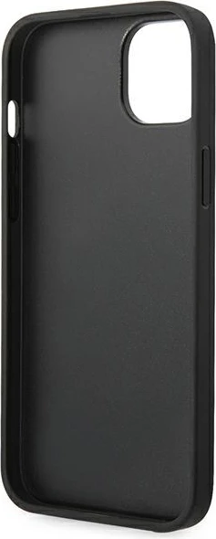 Ovitek iz usnja za iPhone 14 Plus 6,7", Ferrari FEHCP14MRBUK, črn