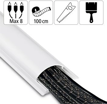 Samolepilni ovitek za kable, Hama 220984, bel