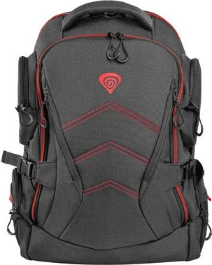 Nahrbtnik za prenosnik do 17,3" Natec Genesis Pallad 550, črn/rdeč