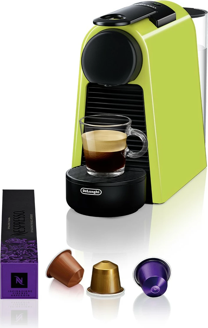 Kompakten aparat za kavo Nespresso Essenza Mini DeLonghi, kapsule, 0,6 L, limeta