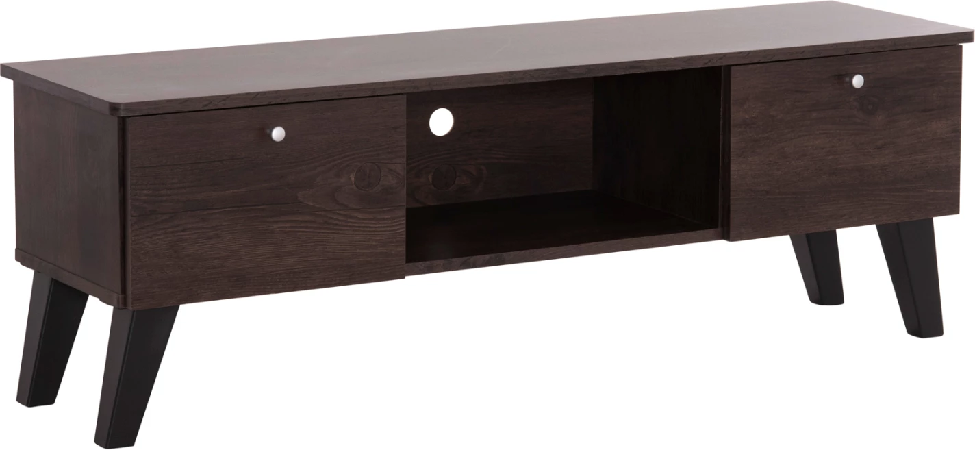 TV pohištvo IREN FH2481.02 melamin v orehu-črni barvi 120x32,5-34x41H cm