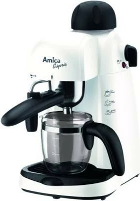 Aparat za espresso Amica Espris CD1011, ročni, 0,25 L, bel/črn