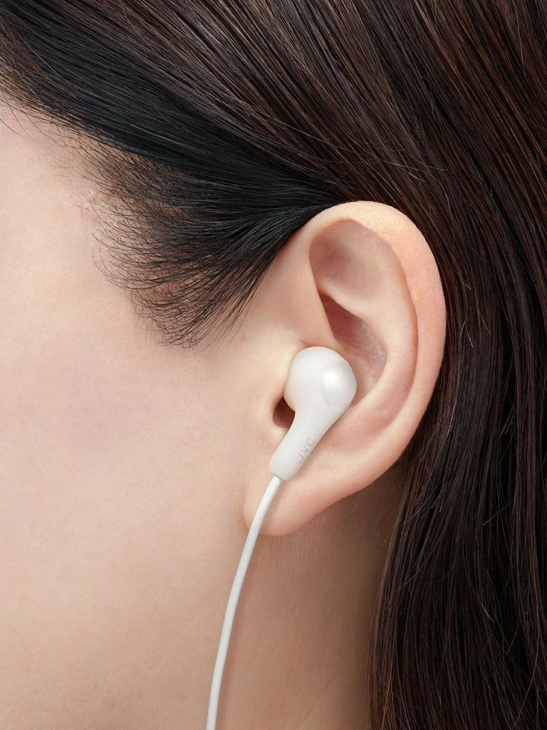 Ušesne slušalke z mikrofonom JVC HA-FR9UC Gumy Connect, USB-C, bele