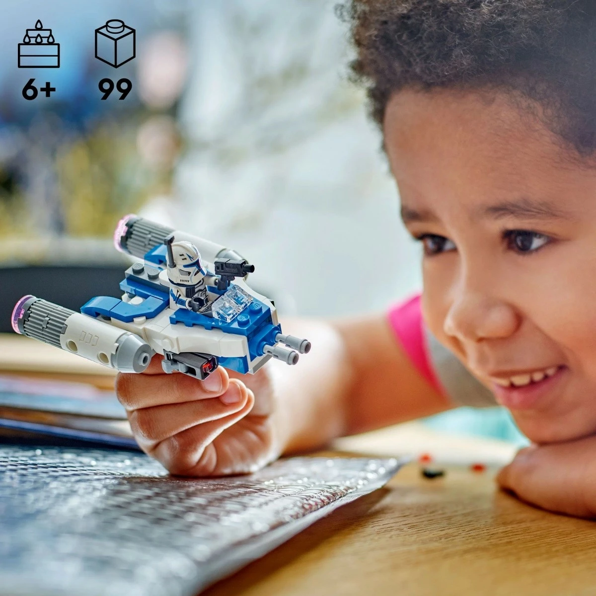 Mikrobojnik Y-Wing Captain Rex LEGO Star Wars 75391, 99 delov, plastika