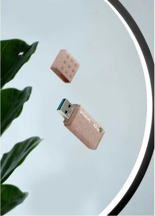 Okolju prijazen USB ključ GOODRAM UME3 Eco Friendly 32GB, rjav