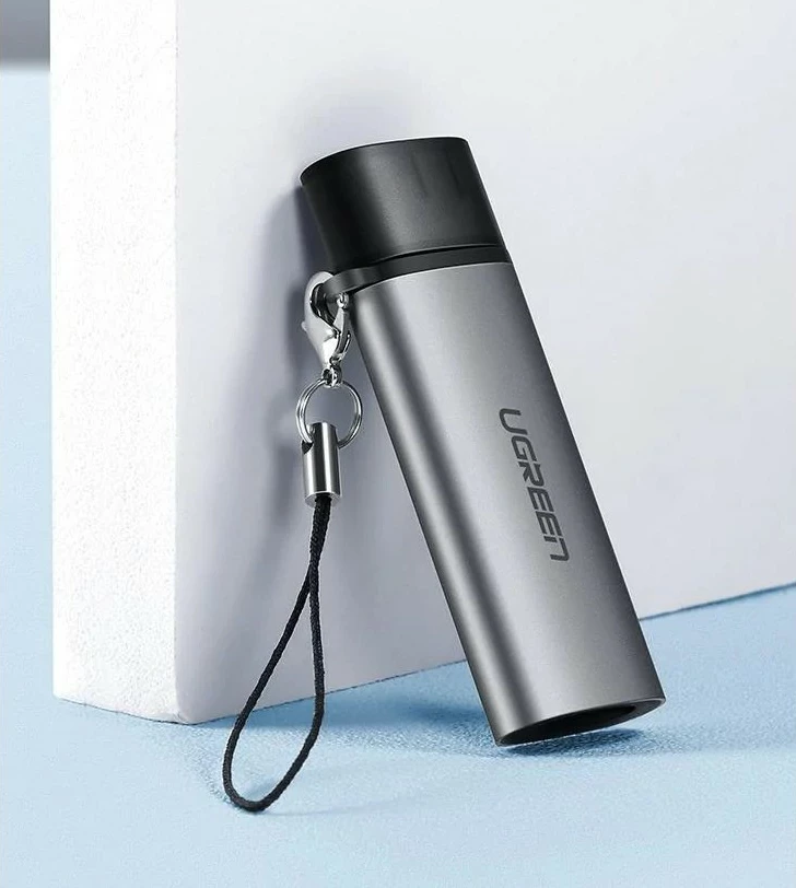 Bralnik kartic USB-C, Ugreen, 2 reže, siv Bralnik kartic USB-C, Ugreen, 2 reže, siv