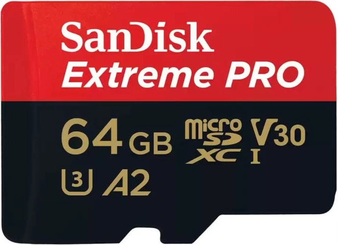 Pomnilniška kartica SanDisk Extreme PRO microSDXC 64GB, 200/90 MB/s, A2 V30 Pomnilniška kartica SanDisk Extreme PRO microSDXC 64GB, 200/90 MB/s, A2 V30