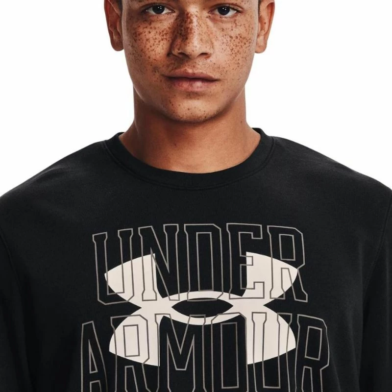 Duks, Under Armour UA Rival Terry Logo Crew, črn