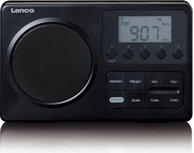 Prenosni radio Lenco MPR-035BK, FM, črn Prenosni radio Lenco MPR-035BK, FM, črn