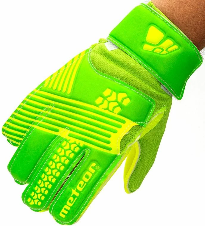 Rokavice za vratarja za moške in otroke Meteor, zelene