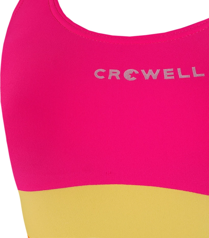 Bikini za otroke Crowell, rožnato-oranžno-rumene Bikini za otroke Crowell, rožnato-oranžno-rumene