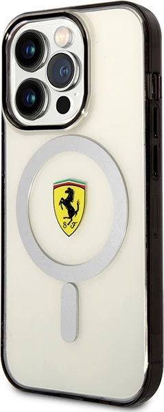 Prozoren ovitek Ferrari FEHMP14LURKT za iPhone 14 Pro 6,1", MagSafe