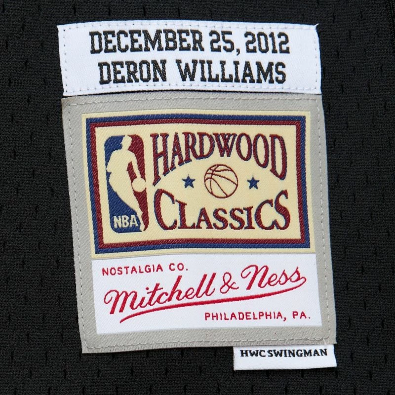 Majica za moške NBA Swingman Brooklyn Nets Deron Williams Mitchell & Ness, črna