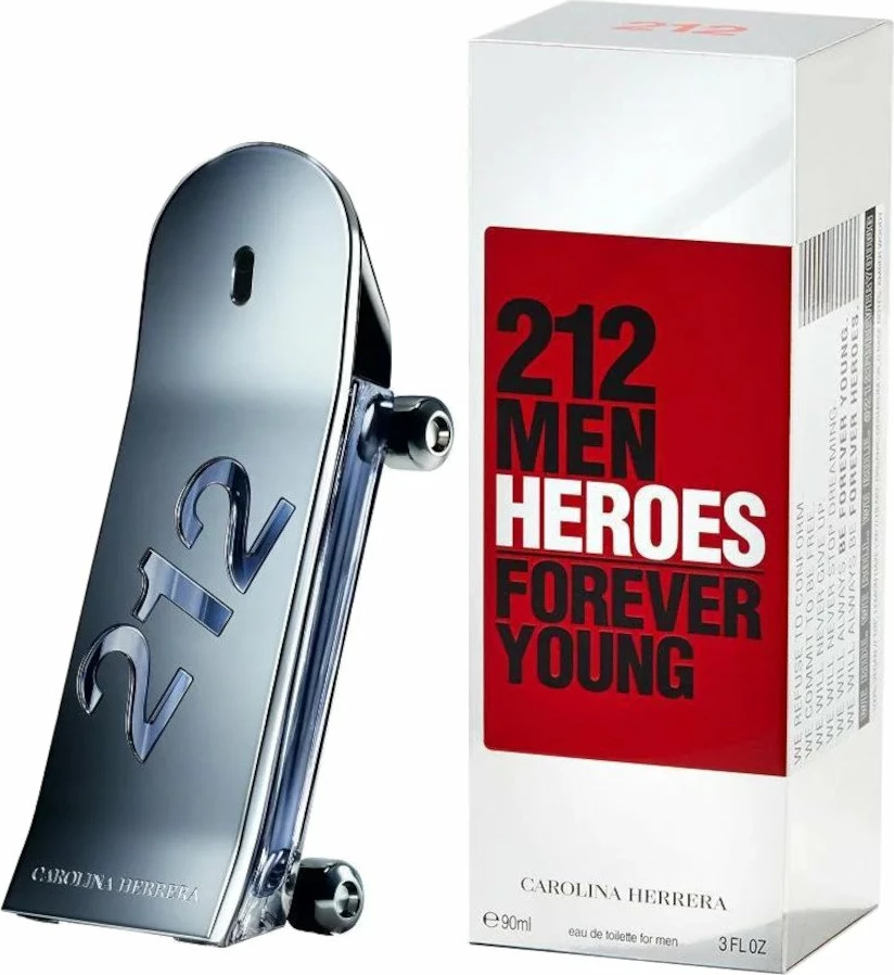 Eau de Toilette za moške Carolina Herrera 212 Heroes Forever Young, 90 ml