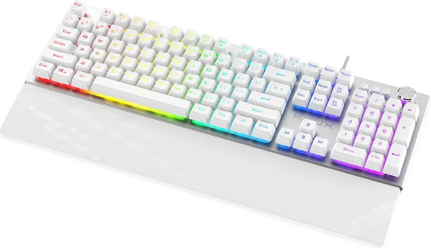 Gaming tipkovnica Frost Silver-White KRUX, RGB